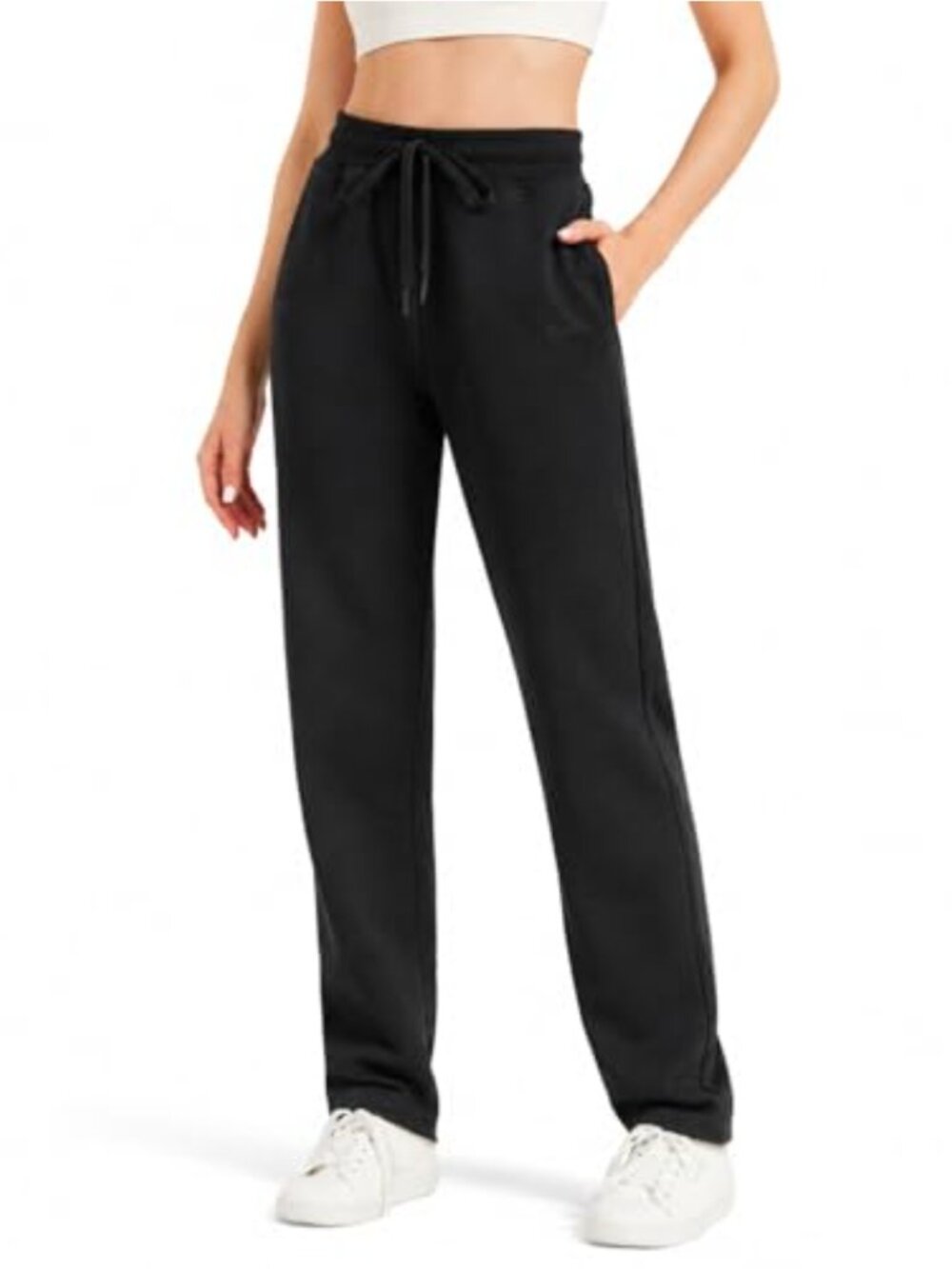 Tall Women's Sweatpants 34 Inseam Straight Leg Cotton Blend